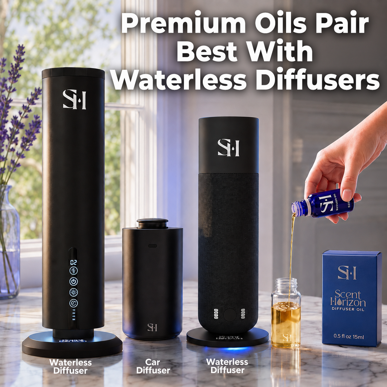MONACO MC01 | Hotel Scent Diffuser Oil | 0.5 Fl oz (15 ml) - Waterless Diffuser Oil Refill & Highly Concentrated Fragrance Oil, Diffuser Oil Scents, Hotel Oil Diffuser