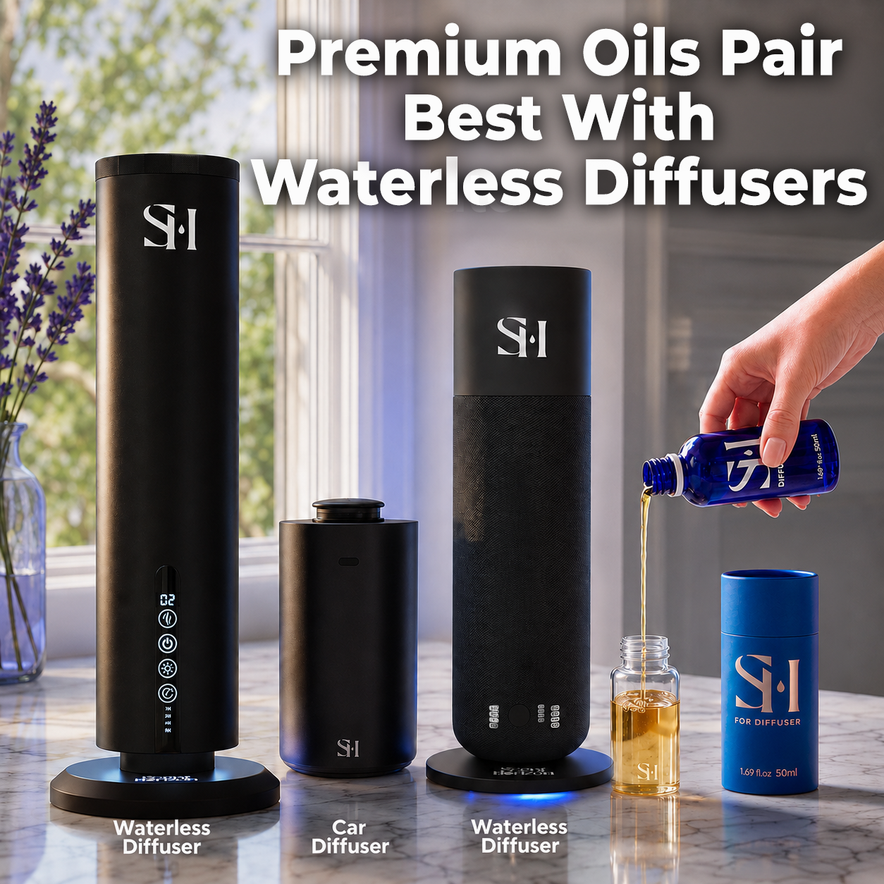 Inspired by My Way MW06 Hotel Scent Diffuser Oil | 1.69 Fl oz (50 ml) - Waterless Diffuser Oil Refill & Highly Concentrated Fragrance Oil, Diffuser Oil Scents, Hotel Oil Diffuser