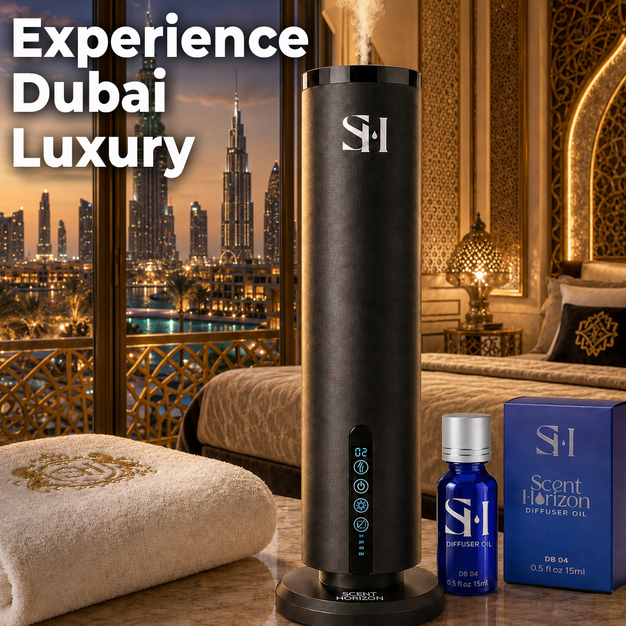 DUBAI DB04 | Hotel Scent Diffuser Oil | 0.5 Fl oz (15 ml) - Waterless Diffuser Oil Refill & Highly Concentrated Fragrance Oil, Diffuser Oil Scents, Hotel Oil Diffuser