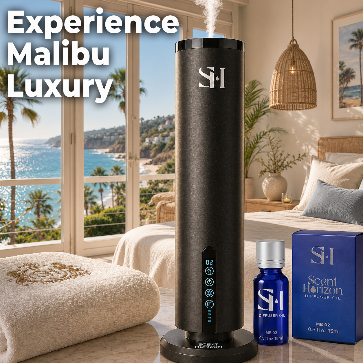 MALIBU MB02 | Hotel Scent Diffuser Oil | 0.5 Fl oz (15 ml) - Waterless Diffuser Oil Refill & Highly Concentrated Fragrance Oil, Diffuser Oil Scents, Hotel Oil Diffuser