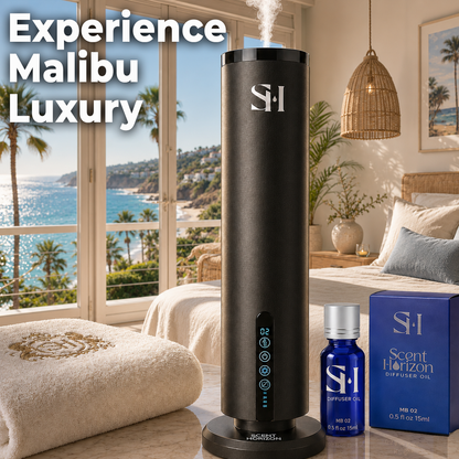 MALIBU MB02 | Hotel Scent Diffuser Oil | 0.5 Fl oz (15 ml) - Waterless Diffuser Oil Refill & Highly Concentrated Fragrance Oil, Diffuser Oil Scents, Hotel Oil Diffuser