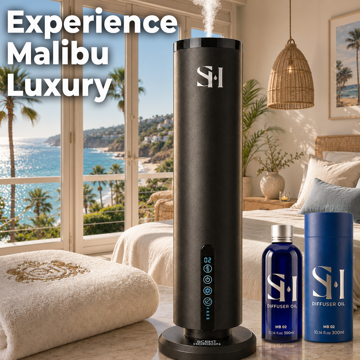 Inspired by 5-Star Hotel Malibu MU02 Hotel Scent Diffuser Oil | 10.14 Fl oz (300 ml) - Waterless Diffuser Oil Refill & Highly Concentrated Fragrance Oil, Diffuser Oil Scents, Hotel Oil Diffuser