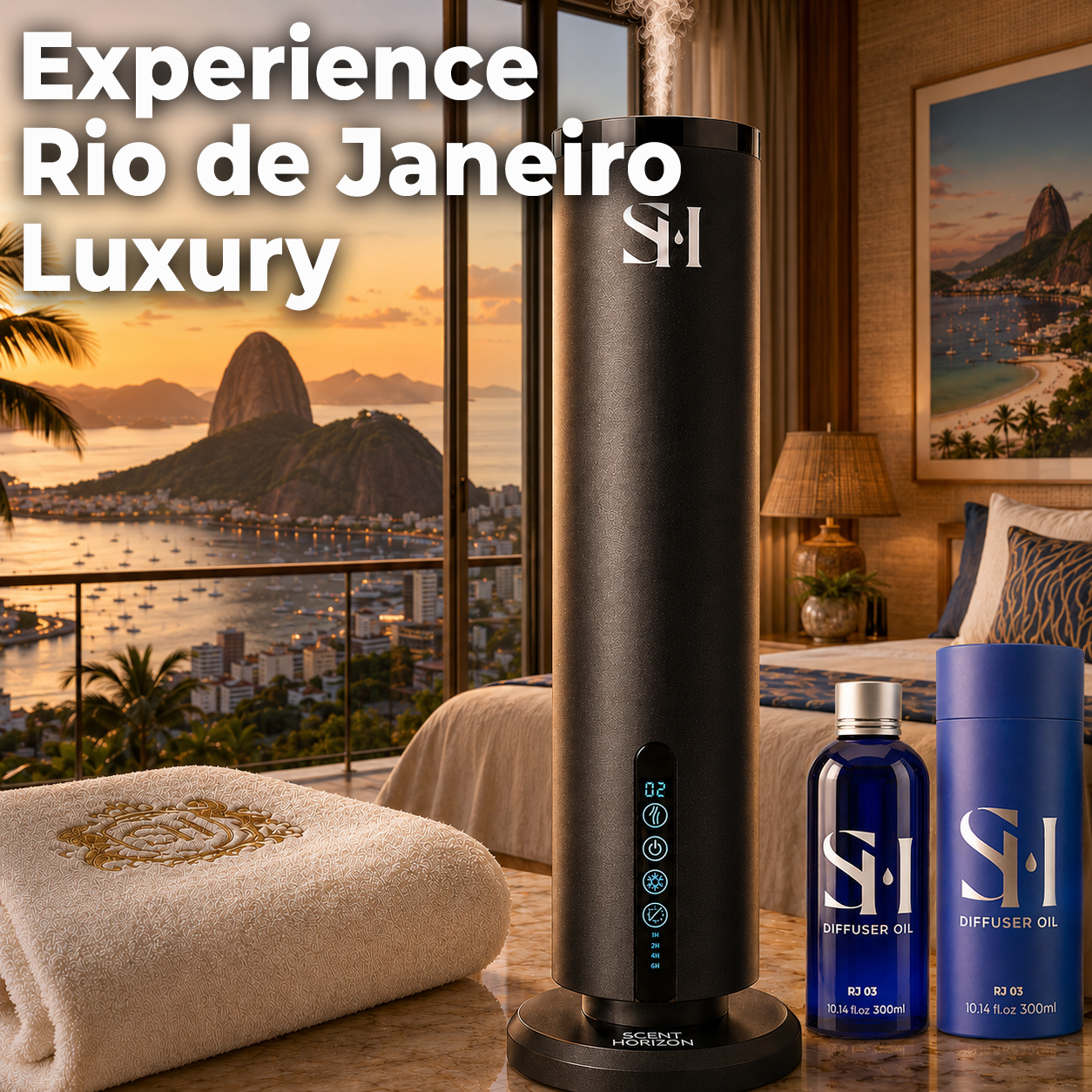 Inspired by 5-Star Hotel Rio de Janeiro RJ03 Hotel Diffuser Oil | 10.14 Fl oz (300 ml), Hotel Scent Oil for Ultrasonic & Waterless Diffusers, Luxury Highly Concentrated Fragrance Oil