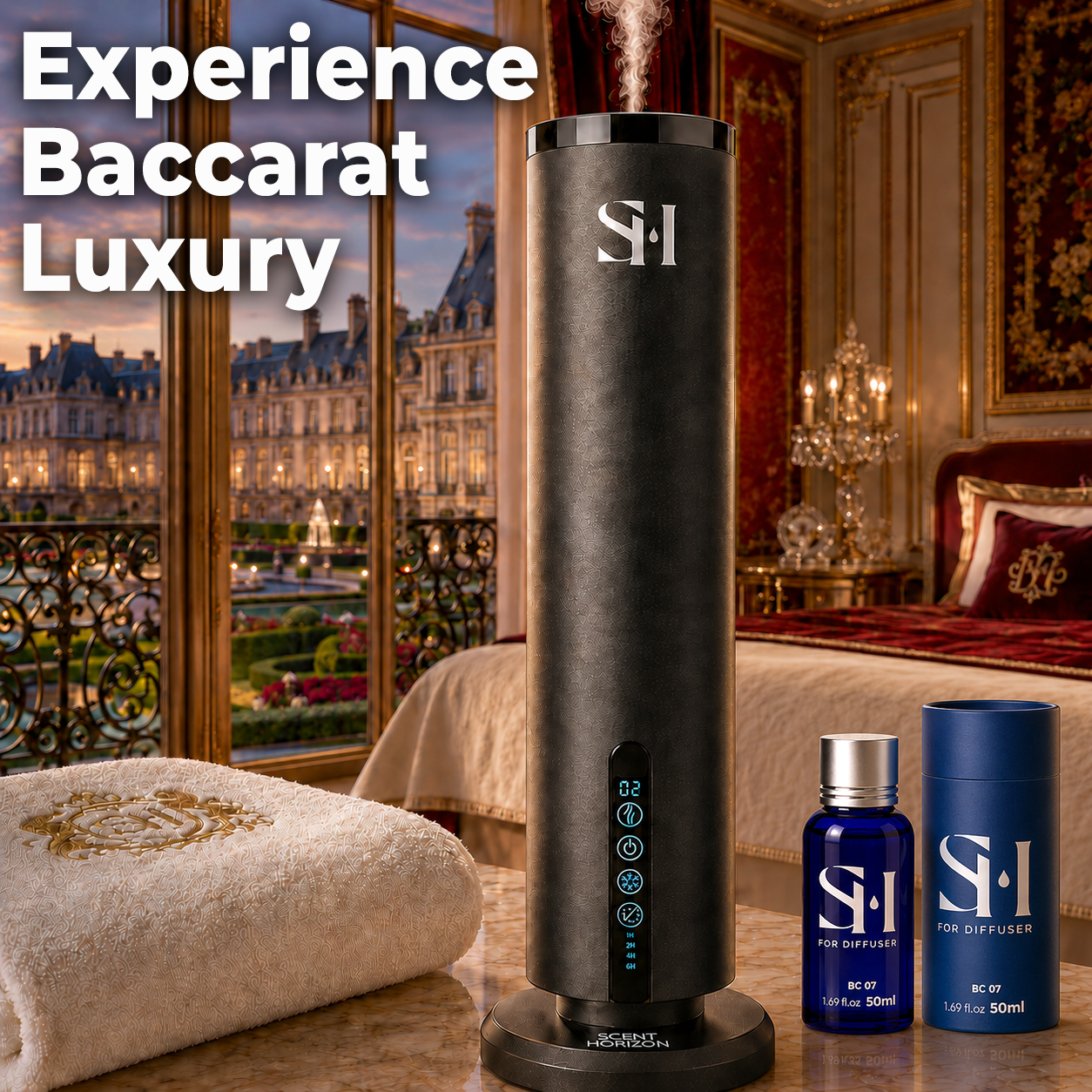Inspired by Baccarat 5-Star Hotel New York BC07 Hotel Scent Diffuser Oil | 1.69 Floz (50ml) - Waterless Diffuser Oil Refill & Highly Concentrated Fragrance Oil, Diffuser Oil Scents, Hotel Oil Diffuser