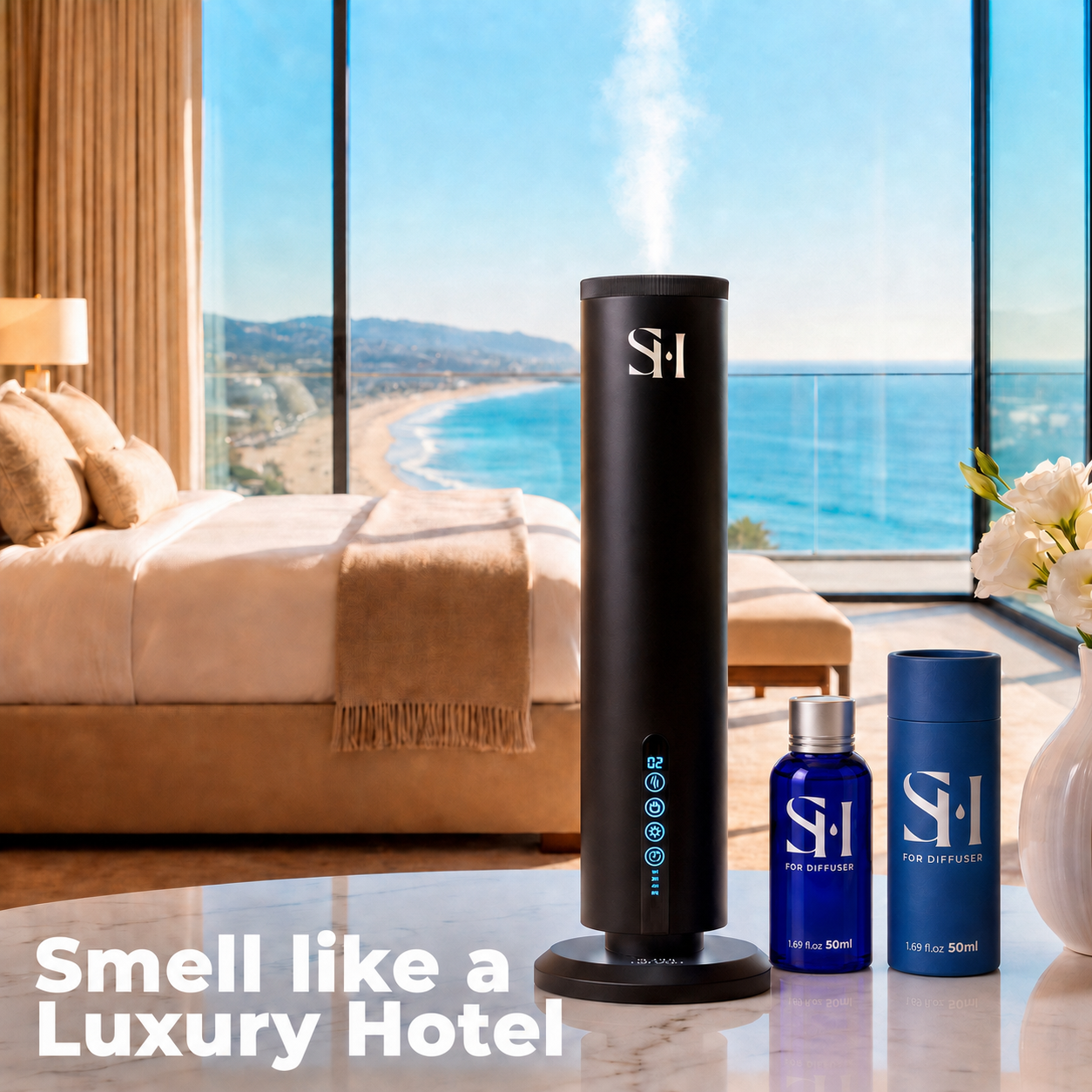 MALIBU MB02 | Hotel Scent Diffuser Oil | 5.07 Fl oz (150 ml) - Waterless Diffuser Oil Refill & Highly Concentrated Fragrance Oil, Diffuser Oil Scents, Hotel Oil Diffuser