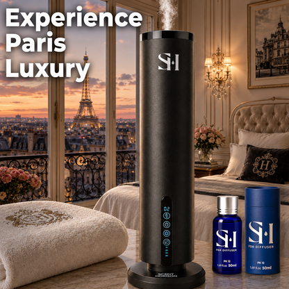 Paris 24k PK12 Hotel Scent Diffuser Oil | 1.69 Fl oz (50 ml) - Waterless Diffuser Oil Refill & Highly Concentrated Fragrance Oil, Diffuser Oil Scents Luxury, Hotel Oil Diffuser