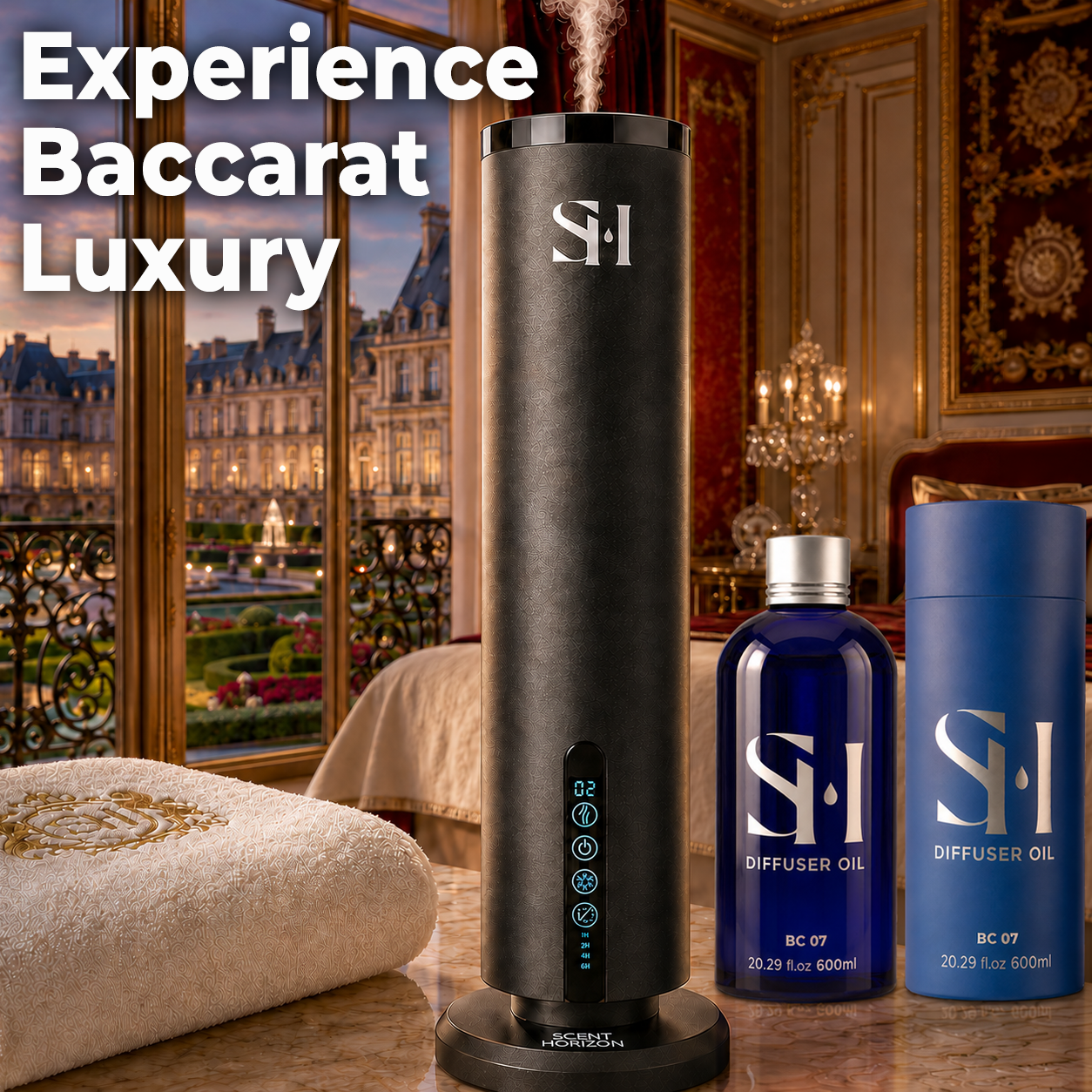 Inspired by Baccarat 5-Star Hotel New York BC07 Hotel Scent Diffuser Oil | 20.28Floz(600ml) - Waterless Diffuser Oil Refill & Highly Concentrated Fragrance Oil, Diffuser Oil Scents, Hotel Oil Diffuser