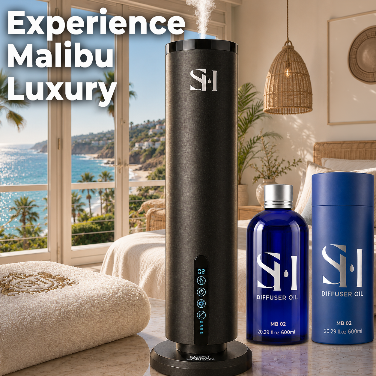Inspired by 5-Star Hotel Malibu MB02 Hotel Scent Diffuser Oil | 20.28 Fl oz (600 ml) - Waterless Diffuser Oil Refill & Highly Concentrated Fragrance Oil, Diffuser Oil Scents, Hotel Oil Diffuser