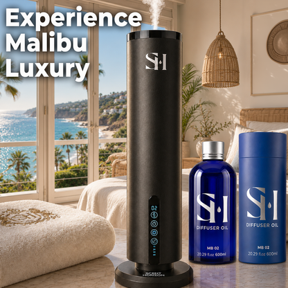 Inspired by 5-Star Hotel Malibu MB02 Hotel Scent Diffuser Oil | 20.28 Fl oz (600 ml) - Waterless Diffuser Oil Refill & Highly Concentrated Fragrance Oil, Diffuser Oil Scents, Hotel Oil Diffuser