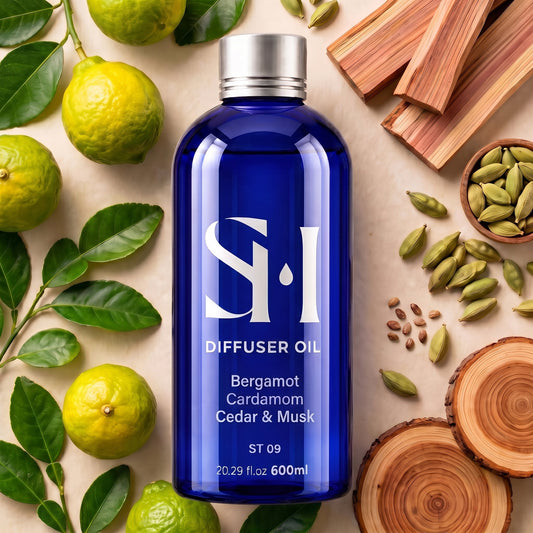 Santal ST09 Waterless Diffuser Oil 600ml 2-Pack - Scent Horizon