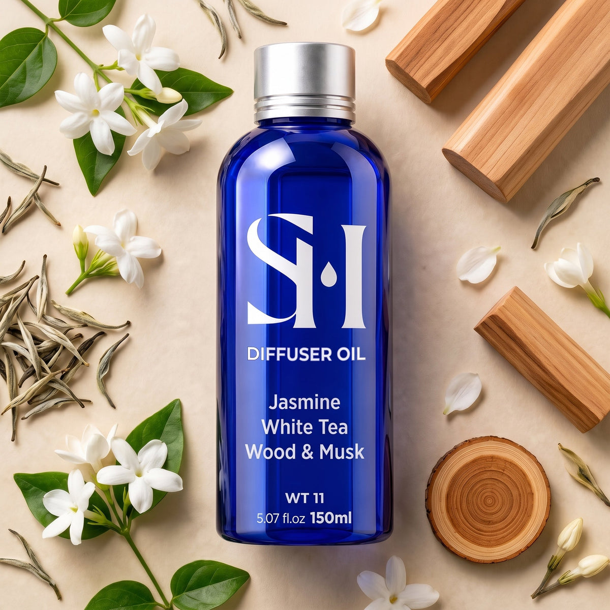 White Tea WT11 Waterless Diffuser Oil 150ml - Scent Horizon