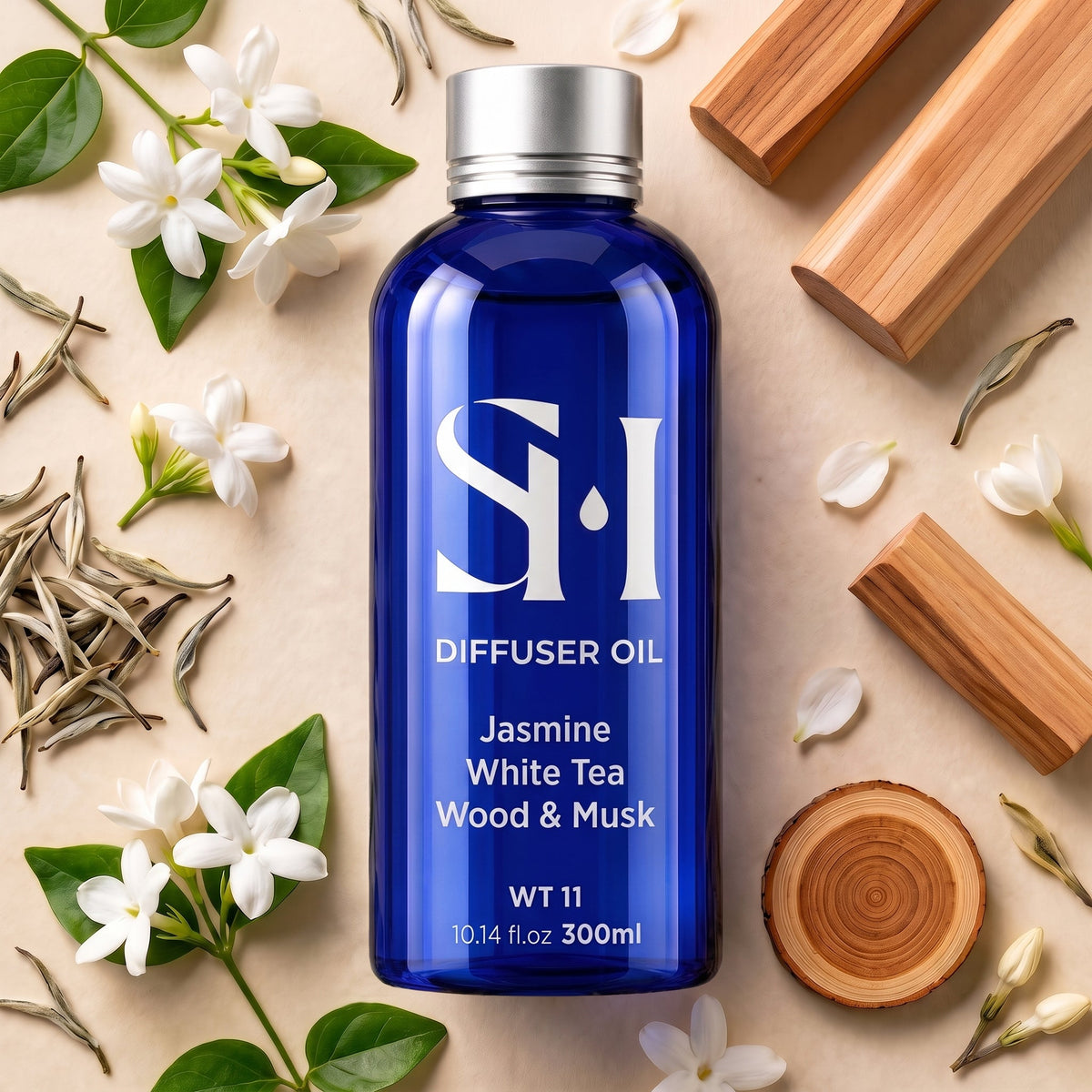 White Tea WT11 Waterless Diffuser Oil 300ml - Scent Horizon