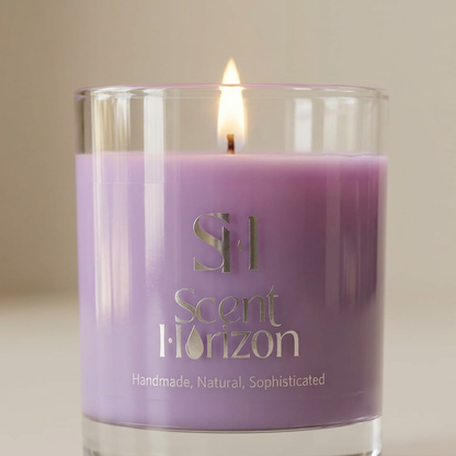 ScentHorizon Lavender Scented Candle | Luxury Aromatherapy Candle for Relaxation, Long Lasting Premium Soy Wax Candle for Home, Spa & Bedroom